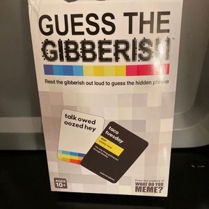 Guess the Gibberish Card Game